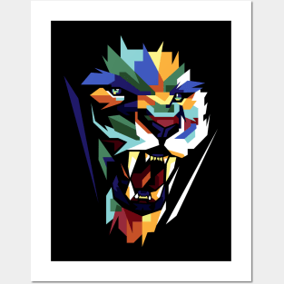 Colorful Lion Posters and Art